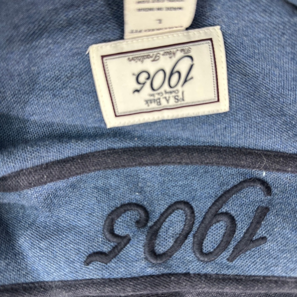 Jos. A. Bank‎ 1905 Collection Mens Navy Blue 100% Cotton Quarter Zip Sweater L - Picture 7 of 8